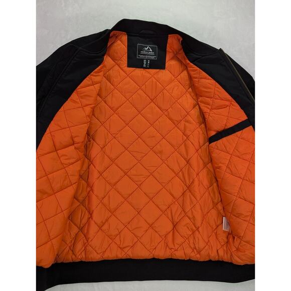 Outdoor Jacket Black Bomber Jack w/Quilted Lining by MagcoMsen Size M - Picture 8 of 13